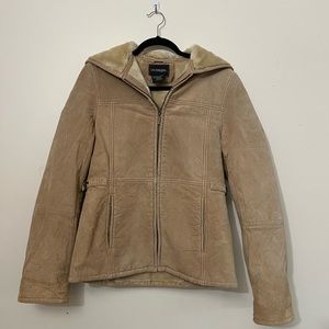 Vintage Outbrook Cramel Suede Leather Jacket